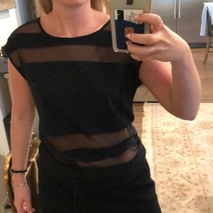 Black sheer top